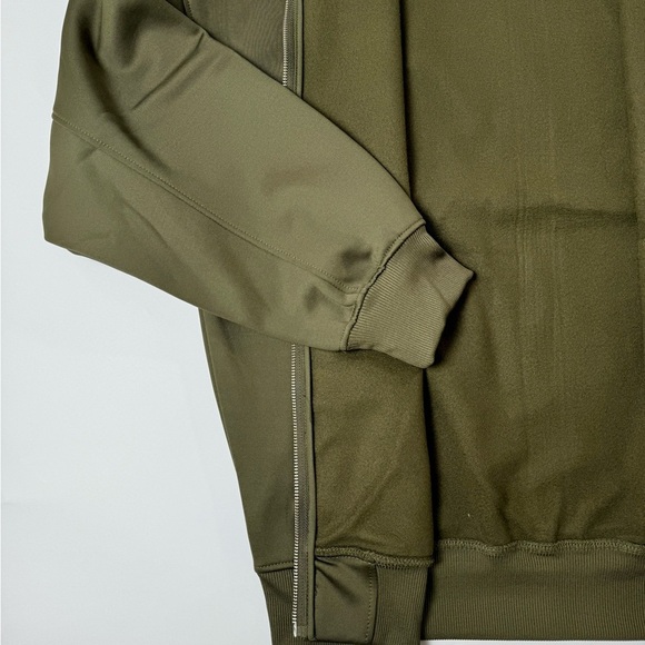 NWT Groove Rhyme| Fleece Bomber Jacket Unisex Style | Khaki | Size L - Picture 3 of 8